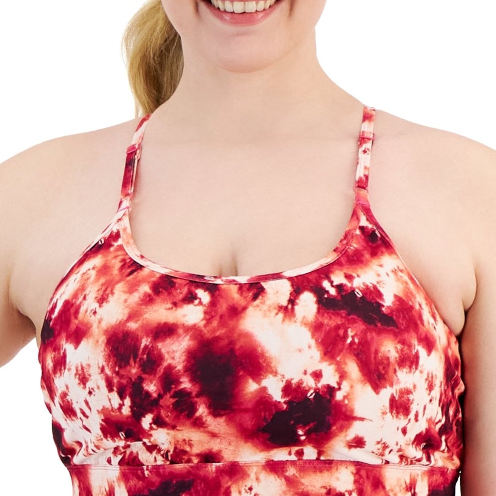 NWT Ideology Women's Low Impact Printed Sports Bra Plus Size 1X-4X $60 A481